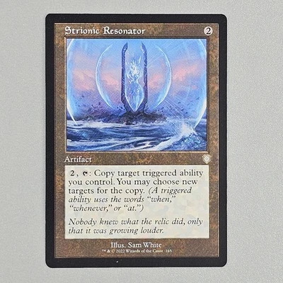 STRIONIC RESONATOR mtg The Brothers War Commander Rare Retro Frame #165 - Image 1 of 2