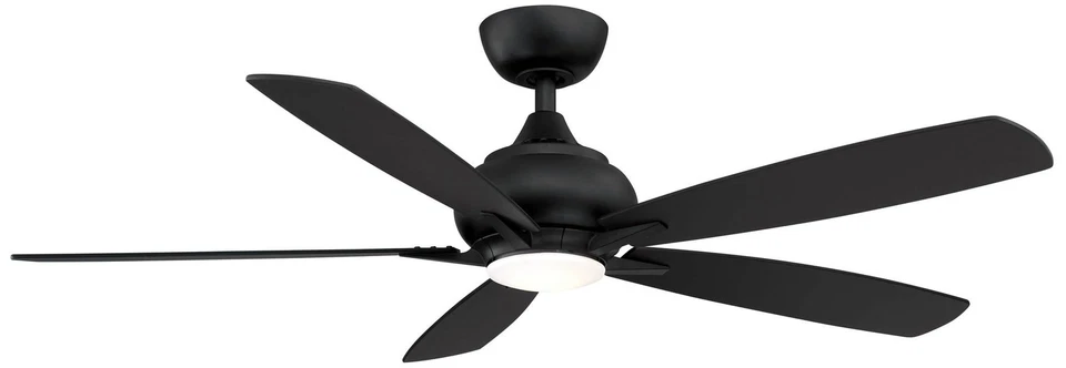 52" Fanimation Doren Black LED Ceiling Fan with Remote - Image 1 of 1