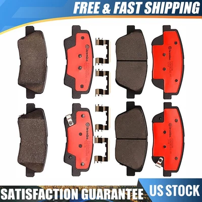 Juego de pastillas de freno delanteras y traseras Brembo cerámicas para Kia Optima 2011 2012 2013 2014 15 Foto 1 de 4