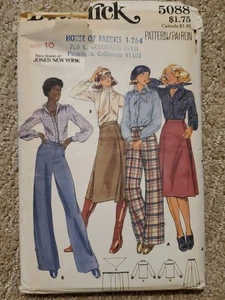 Butterick 5088 Sz 10 Rena Rowen of Jones New York Blouse Skirt Pants W/ Yoke CC - Picture 1 of 2