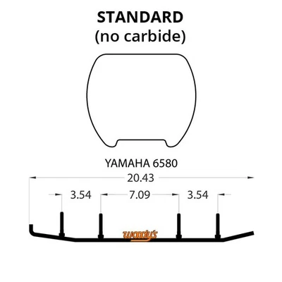 Woodys Wear Bar for 2009 - 2012 Yamaha FX10XT FX Nytro XTX Snowmobile - Image 1 of 2