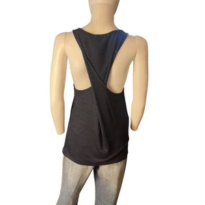 Rag & Bone Jean Twist Back Navy Soft Knit Racerback Tank Top Size Small - Picture 1 of 6