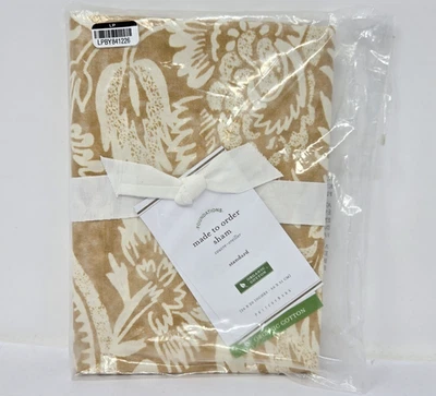 Pottery Barn  ALESSANDRA Standard Sham Gold/White Paisley 26x20 Org Cotton  NEW - Image 1 of 4