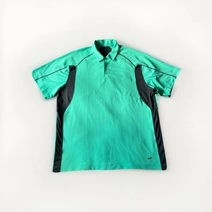 Nike Golf DRI-FIT Poloshirt Aqua Grün Größe 2XL Premium Stretch Atmungsaktiv - Bild 1 von 8