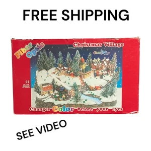 Puleo Weihnachtsdorf Glasfaser Farbwechsel beleuchtet Deko 030018 Neu Sonstige - Bild 1 von 22