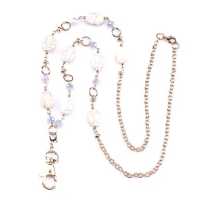 Pendant Sweater Chain Key Strap Necklace Lanyard Badges Lanyards ID Holder - Zdjęcie 1 z 12