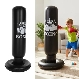 Kinder Boxsack: 63 Zoll aufblasbarer Boxpfosten für Training Kampfsport - Bild 1 von 14