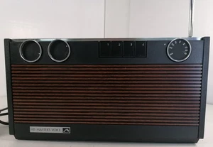 Vintage HMV His Masters Voice FM De-Luxe Model 2176 Portable Solid State Radio - Picture 1 of 19