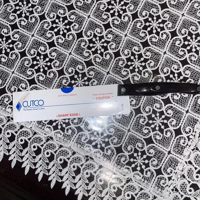 New CUTCO 7” Santoku Knife 1766 KV Classic Brown Handle Stainless USA - Image 1 of 4