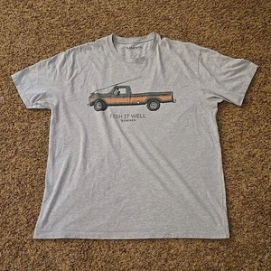 Camiseta Simms Fishing Products Pickup Truck Para Hombre Grande Manga Corta Gris - Imagen 1 de 15