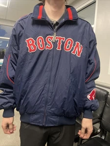 Majestic Authentic Collection MENS Blue BOSTON RED SOX  MLB Team JACKET Large - Picture 1 of 11