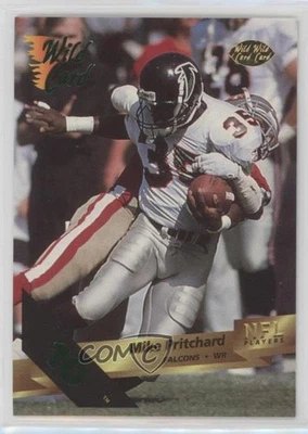 1993 Wild Card 10 Stripe Mike Pritchard #105 - Image 1 of 2