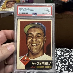 1953 Topps Baseball #27 Roy Campanella PSA 5 EX NQ - Picture 1 of 19