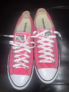 Converse All Star Low Pink/Fuchsia Canvas Sneakers Mens 9.5 Women’s 11.5 - Picture 1 of 18