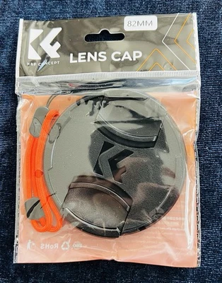 K&F CONCEPT -82mm - FRONT LENS CAP COVER PINCH TYPE - Image 1 of 2