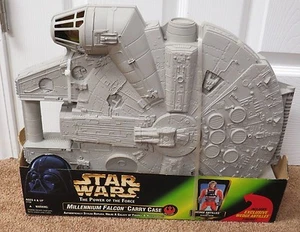FUNDA DE TRANSPORTE HALCÓN MILENARIO STAR WARS SELLADA EN CAJA CON FIGURA - Imagen 1 de 8