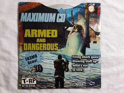 Armed and Dangerous, War and Warriors game demo MaximumCD Mar 2004 FREE SHIPPING - Image 1 of 3