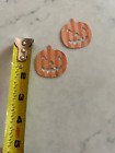14 Halloween Martha Stewart Striped Glitter  Punchies  Pumpkin Jack O Lanterns