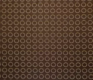 CRYPTON AROUND TOWN ESPRESSO CERCHI MARRONI TESSUTO JACQUARD DA CANTIERE 57"W - Foto 1 di 5