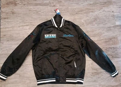 Pro Standard Miami Marlins Black Jacket LMM6314870 Men's Size 3XL - Image 1 of 3