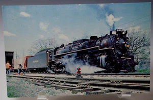 NICKEL PLATE ROAD'S LOCOMOTIVE NUMBER 765 TOLEDO ILLINOIS POST CARD 1950's 1-220 - Picture 1 of 5