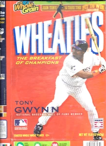 Wheaties Tony Gwynn 2007 Salón de la Fama de los Padres de San Diego caja vacía - Imagen 1 de 8
