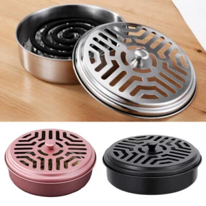 Mosquitoes Coil Holder Tray Stainless Steel 'Round Rack Plate for Spirals Incens - Picture 1 of 17