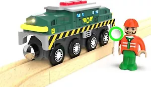 Kids Toy Train Electric Locomotive Train For Thomas Brio Wooden Train Track Kid - Picture 1 of 8
