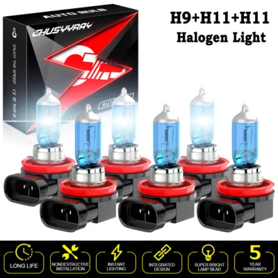 For Buick Allure 2005-2010 6x Halogen Headlight Hi/Lo Beam Fog Light Bulbs Kit - Image 1 of 4