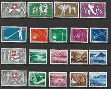 SWITZERLAND 1951-53 SETS MH. SG. 527 - 545.  (1717)