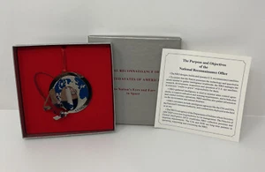 NRO National Reconnaissance 40th Anniversary Christmas Ornament w Box & Card - Bild 1 von 11