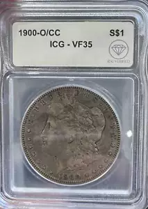 1900 O/CC Morgan Silver Dollar ICG VF-35 IDC Verified - Picture 1 of 2