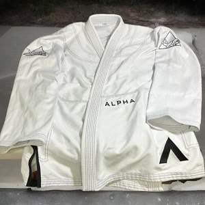 Alpha All Around Men’s A5 Jiu Jitsu Gi White 2 Piece Set Kimono Top/Pants - Picture 1 of 15