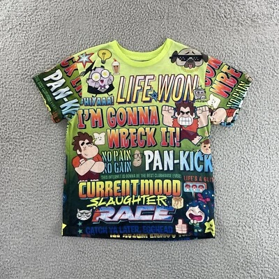 Camisa Wreck it Ralph Niños Jóvenes Niños Grande 10-12 Camiseta Estampada Disney Pixar Foto 1 de 4