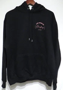 Presley Party Los Angeles HOODIE SWEATSHIRT LARGE Black Est 2011 Pink Prints LA - Picture 1 of 10