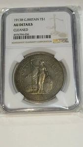 $1 Dollar British Trade Dollar 1913B Year RARE - Picture 1 of 4