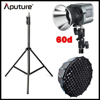 Aputure Amaran COB 60D LED Video Light 65W Daylight with Softbox Light Stand Kit - Image 1 of 4