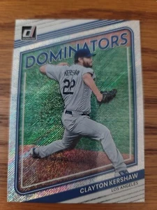 2022 Panini Donruss Baseball Rapture Dominators Clayton Kershaw  #D-1 Parallel - Picture 1 of 2