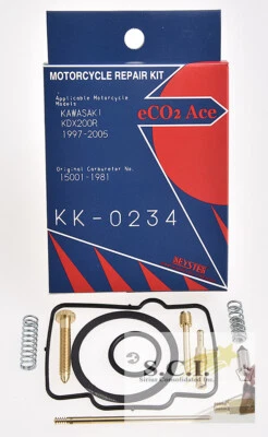 KIT DE REPARACIÓN DE RECONSTRUCCIÓN DE CARBURADOR KEYSTER KAWASAKI KDX220R KDX220 1997-2005  Foto 1 de 4