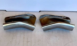 used original 1969 1970 Mustang fastback roof drip rail molding joint cover PAIR - Picture 1 of 6
