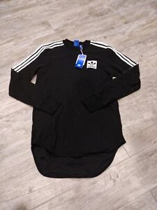 Adidas Originals Long Sleeve Brand Waffle T-Shirt BS4492 Black Men's Size Large