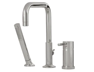Aquabrass 27513 3-piece Deck Mount Tub Filler with Handshower - Picture 1 of 5