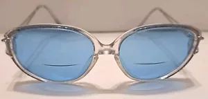 Bridgette 16 Silber mit mehrfarbigem Akzentgestell Brille blaue Gläser mit Sehstärke - Bild 1 von 10