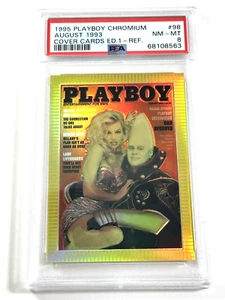 Playboy Chromium Cover Cards Edition 1 #R98 Refractor Dan Aykroyd & Pam Card  - Picture 1 of 3