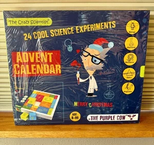 The Purple Cow Crazy Scientist Advent Calendar Daily Experiments Science READ - Picture 1 of 7