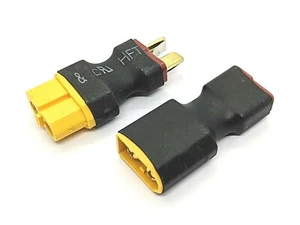 RC Battery Adaptor Connector Deans T Male Female to XT60 Male Female - UK stock - Picture 1 of 4