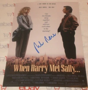 DIRECTOR ROB REINER SIGNED WHEN HARRY MET SALLY POSTER 8X12 PHOTO AUTOGRAPH COA - Imagen 1 de 2
