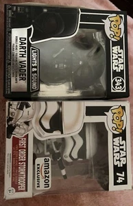 StarWars 2X POP Vinyl SpecialEditionVillans RARE - Darth Vader & Storm Trooper - Picture 1 of 9
