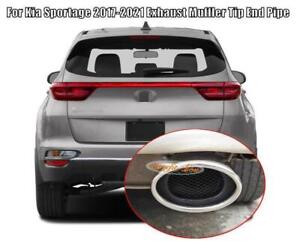 For Kia Sportage KX5 2017-2021 STAINLESS silver MUFFLER EXHAUST TIP FINISHER 1P