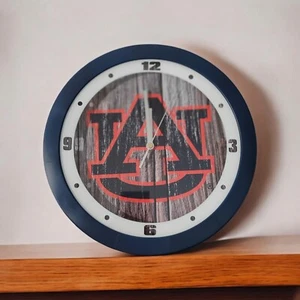 Auburn Tigers Weathered Wall Clock - Picture 1 of 3